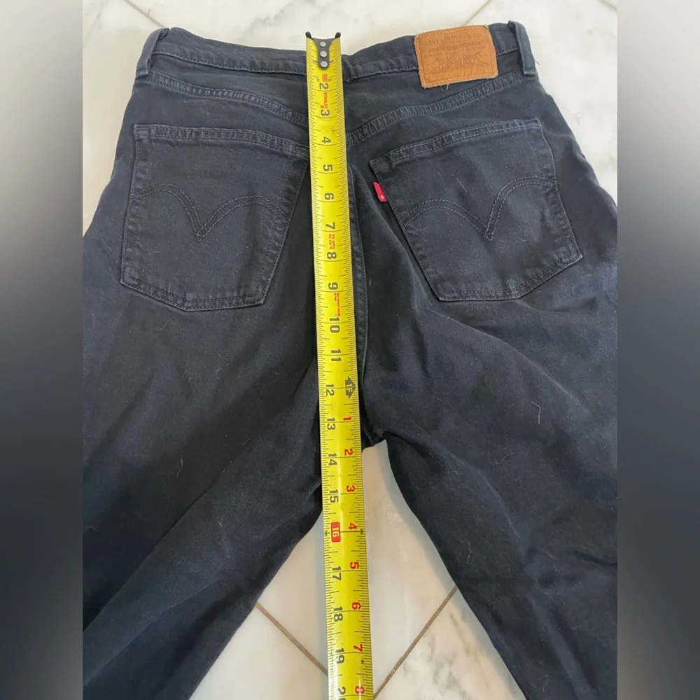 Levi's Women's Straight Leg Jeans - Black - Picture 7 of 8